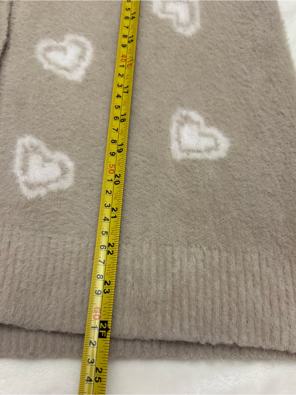 Bailey 44 Fuzzy Heart Cardigan Sweater XL soft Cottagecore whimsy coquette femme - Picture 9 of 9
